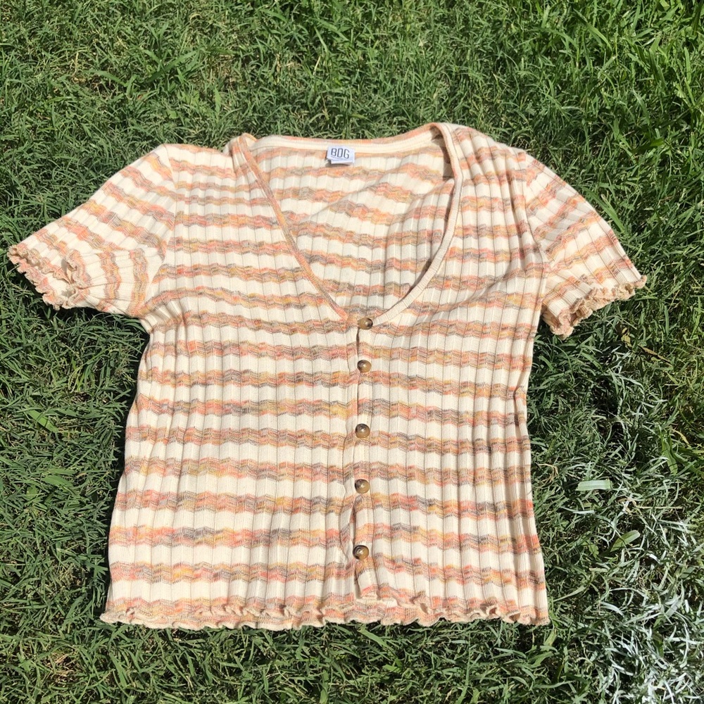 Urban Outfitters Stripped Crop Top